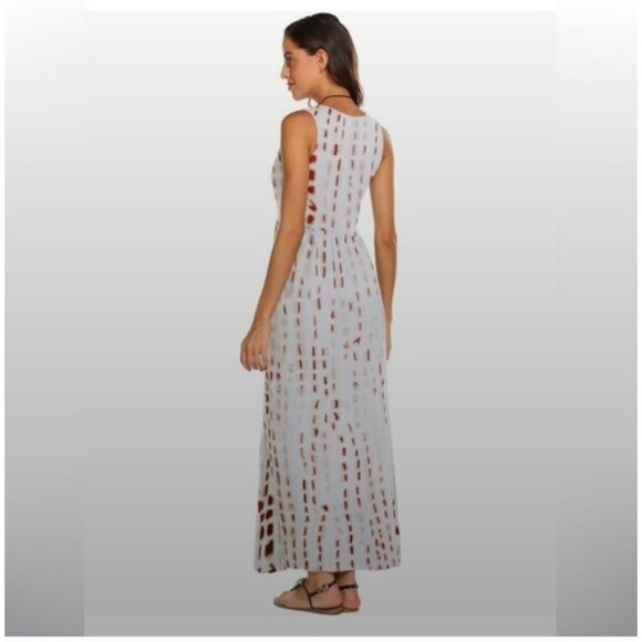 Hount Summer Sleeveless Striped Flowy Casual Long Maxi Dress With Pockets Medium - Picture 6 of 14